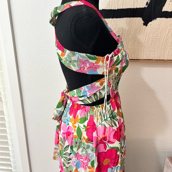 Vici Floral Maxi Dress - Pink and Green - Picture 4 of 6